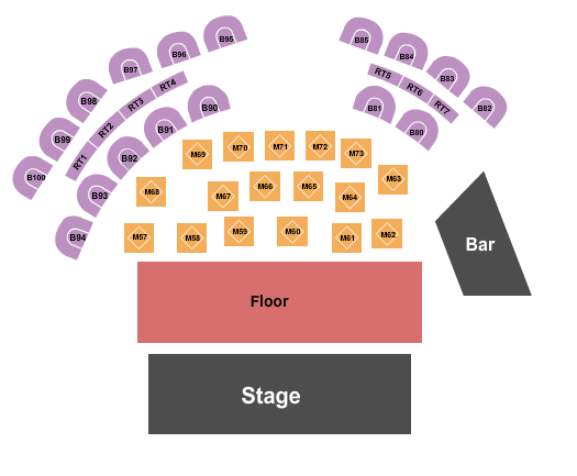 The Pearl Showroom At Pure Casino Yellowhead Endstage Tables 4 Seating Chart