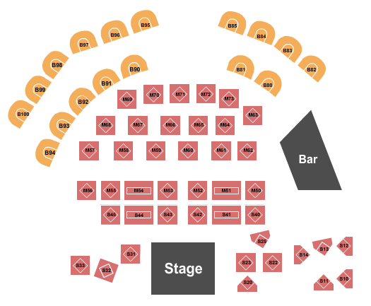 The Pearl Showroom At Pure Casino Yellowhead Endstage Tables 5 Seating Chart