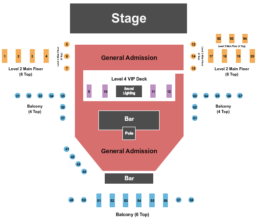 The Piazza - IL Seating Chart