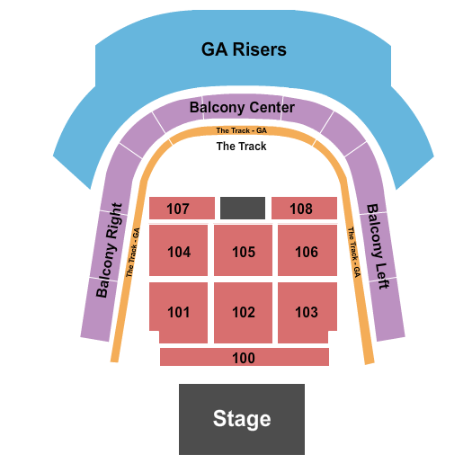 The Pinnacle At Nashville Yards Endstage RSV Floor & GA Risers Seating Chart
