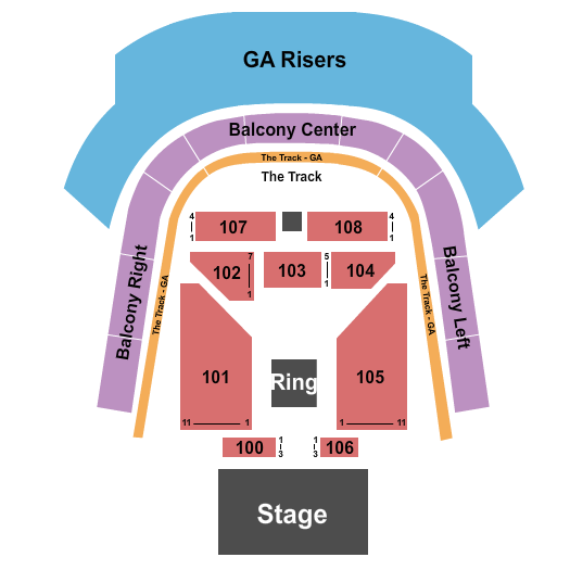 The Pinnacle At Nashville Yards Wrestling - AEW Seating Chart