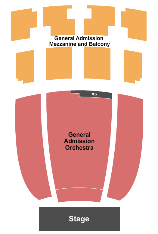 The Plaza Theatre - El Paso Endstage GA Orch-Balc Seating Chart