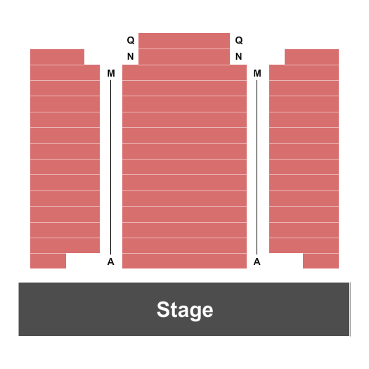 The Plaza Theatre - Wharton End Stage Seating Chart