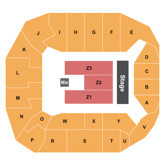 Adidas Arena Endstage 2 Seating Chart