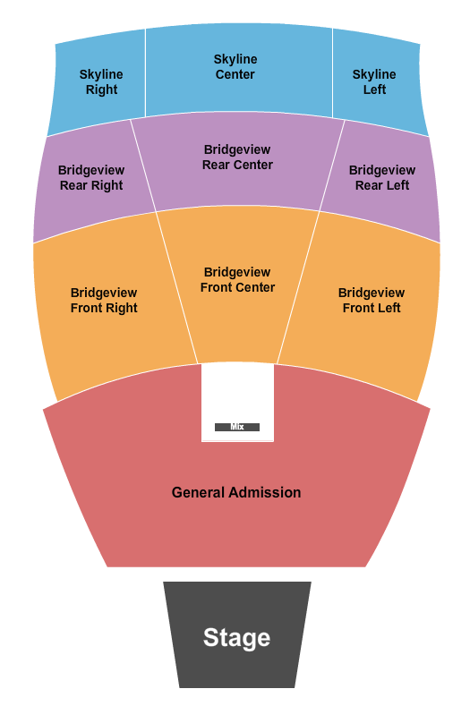 The Rady Shell at Jacobs Park Endstage GA Seating Chart