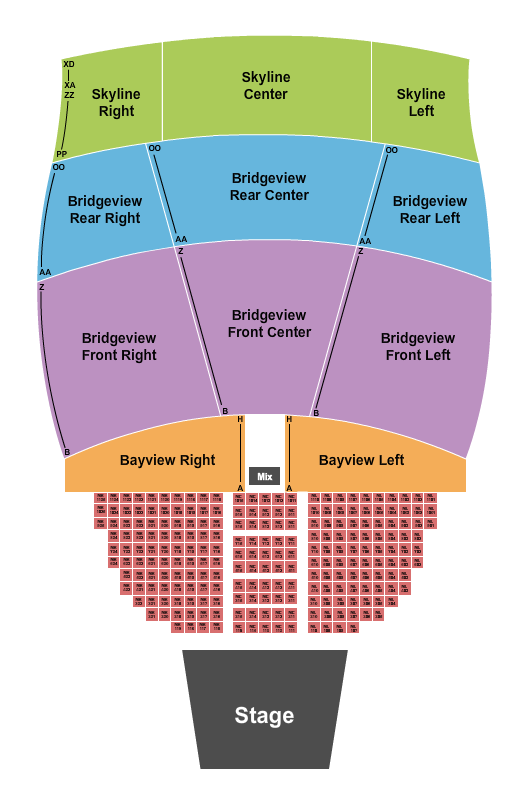 The Rady Shell at Jacobs Park Seating Map