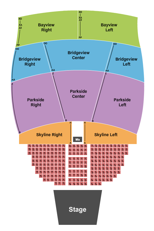 The Rady Shell at Jacobs Park Endstage Tables Seating Chart