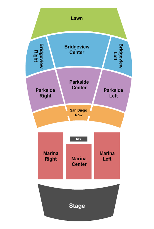 The Rady Shell at Jacobs Park Seating Chart