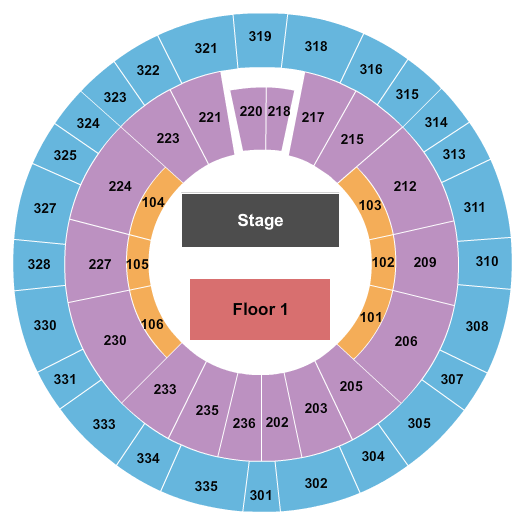 The Rapides Parish Coliseum End Stage Seating Chart