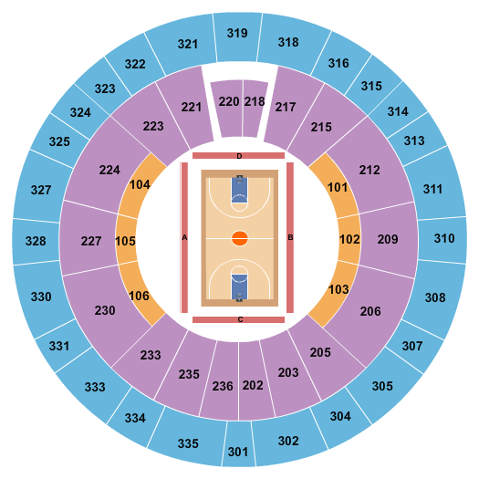 The Rapides Parish Coliseum Basketball Seating Chart