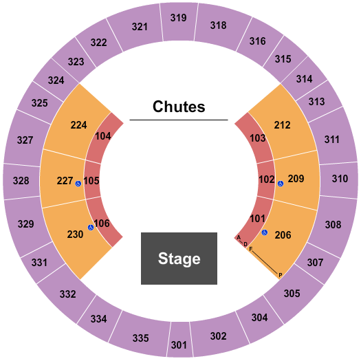 The Rapides Parish Coliseum Rodeo 2 Seating Chart