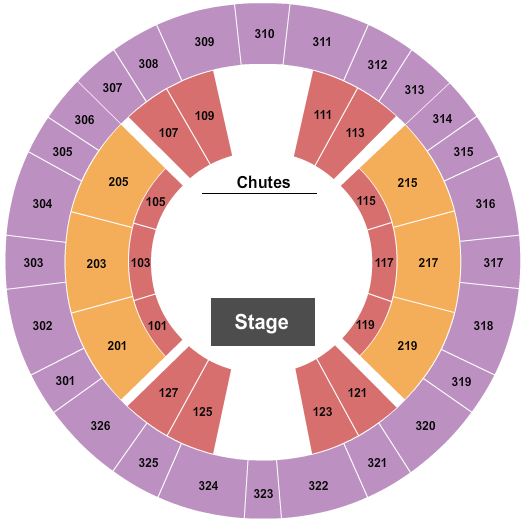 The Rapides Parish Coliseum Rodeo 3 Seating Chart