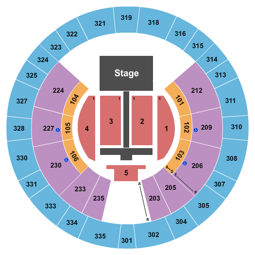 The Rapides Parish Coliseum TobyMac Seating Chart