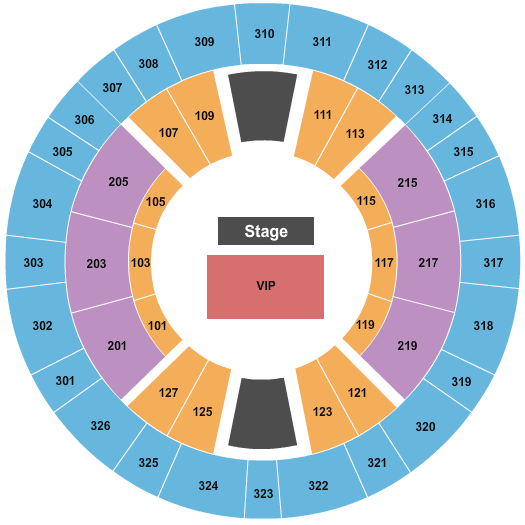 The Rapides Parish Coliseum VIP Floor 2 Seating Chart