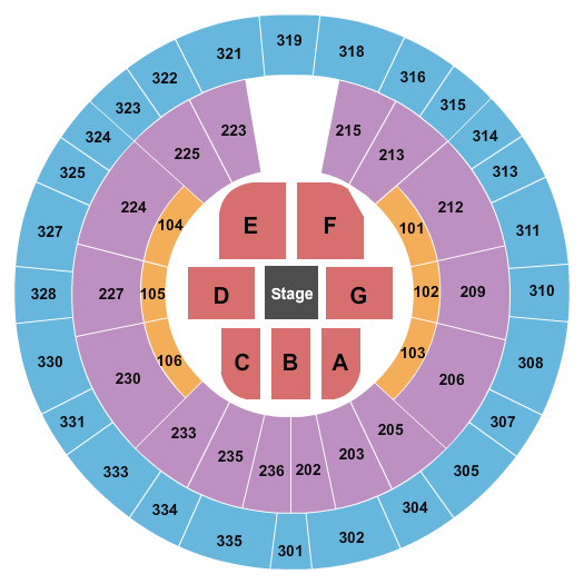 The Rapides Parish Coliseum Standard Seating Chart