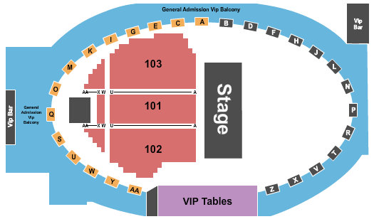 The Rave - Milwaukee Endstage 101-103 Seating Chart