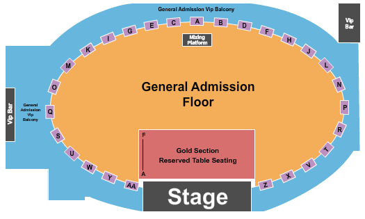 The Rave - Milwaukee Endstage Tables Seating Chart