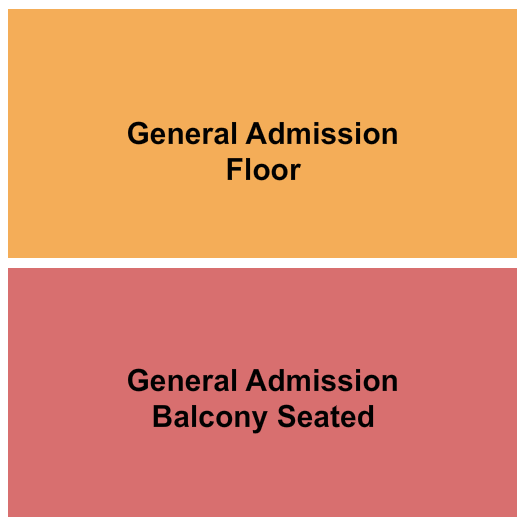 seating chart for The Regency Ballroom - GA Floor/GA Balcony Seated - eventticketscenter.com