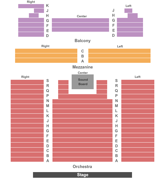 The Ridgefield Playhouse Seating Map