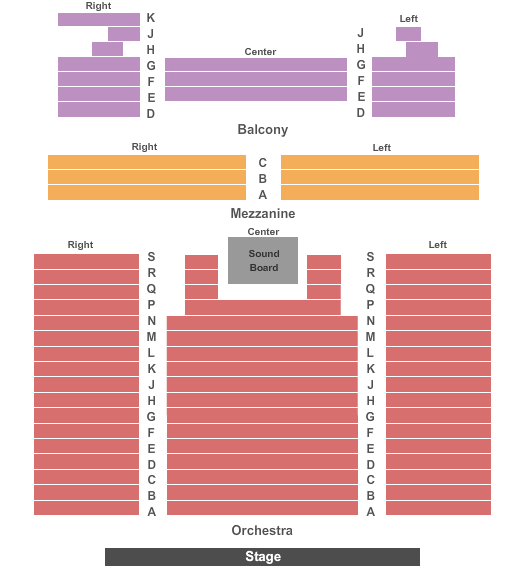 The Ridgefield Playhouse End Stage Seating Chart