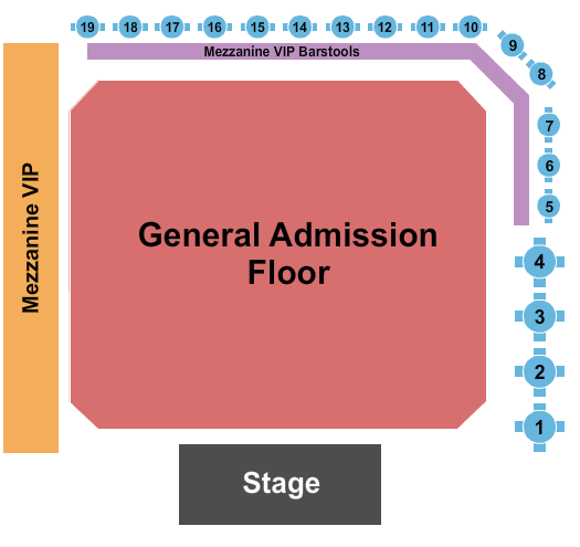 The Ritz - Raleigh Endstage GA Floor Seating Chart