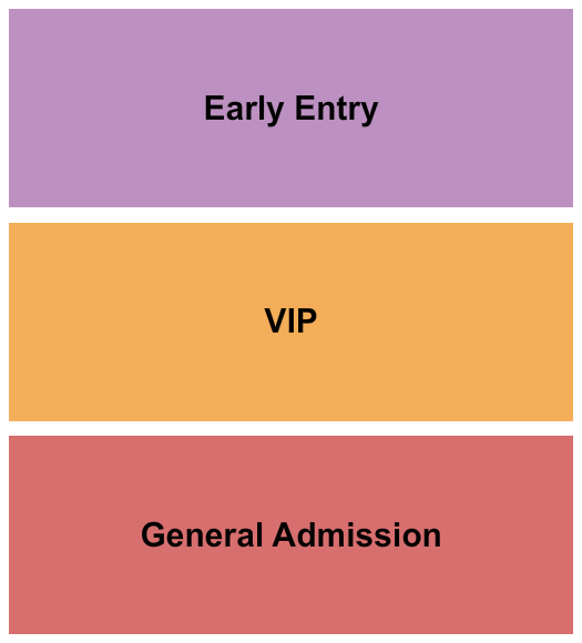 The Rock Church GA/VIP/Early Entry Seating Chart