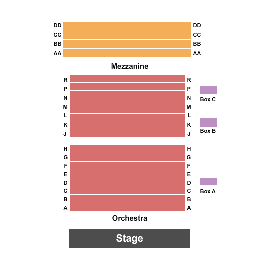 The Rueff At The Strand Theater End Stage Seating Chart