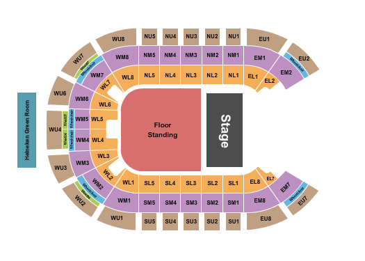 The SSE Arena - Belfast Half House Seating Chart