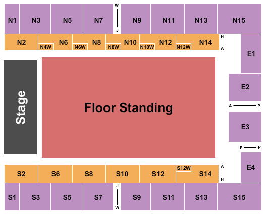 OVO Arena Wembley Endstage GA 2 Seating Chart