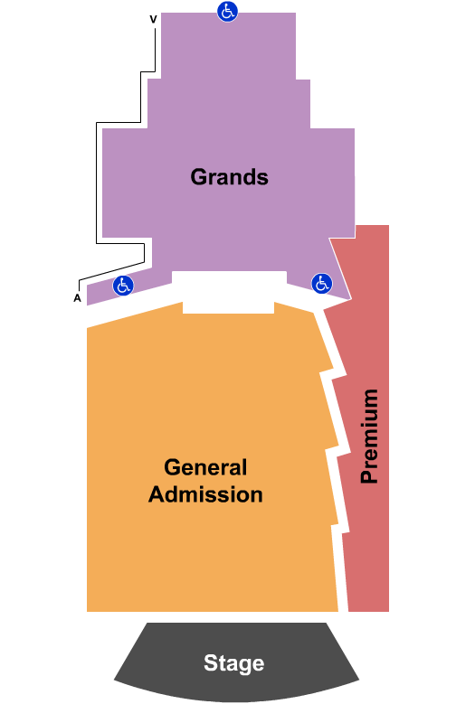seating chart for The Salt Shed - Chicago - GA/Grands/Premium - eventticketscenter.com