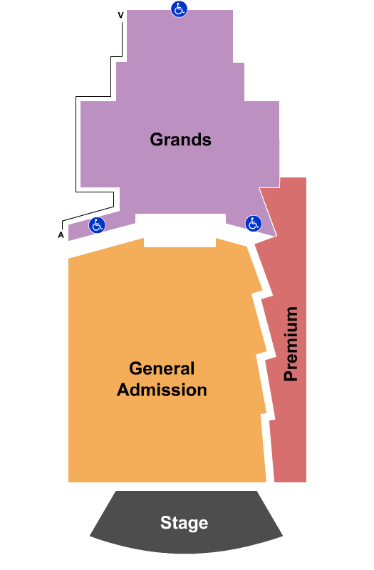 The Salt Shed Indoors - Chicago GA/Grands/Premium Seating Chart