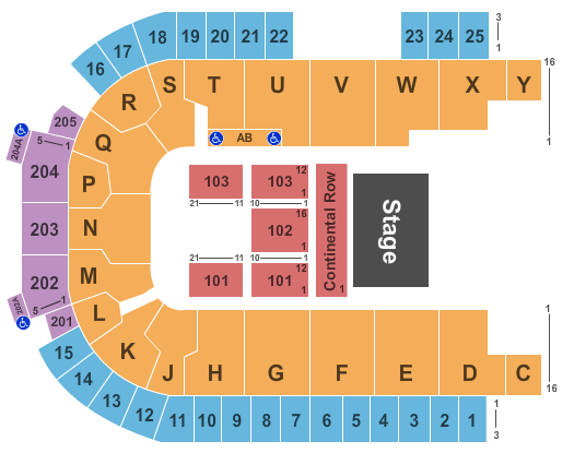 The Sanford Center Celtic Thunder Seating Chart