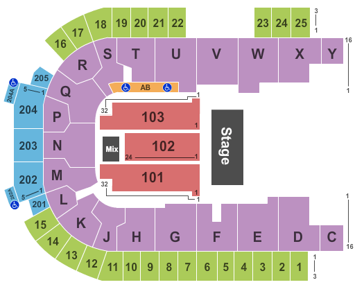 The Sanford Center Halfhouse 2 Seating Chart