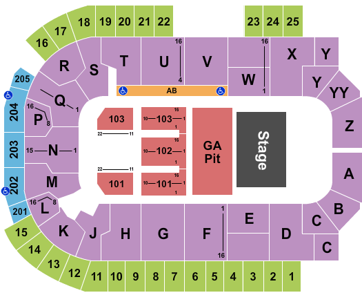 The Sanford Center Lee Brice Seating Chart