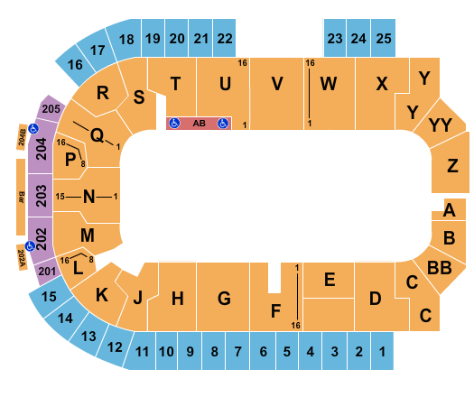 The Sanford Center Open Floor Seating Chart