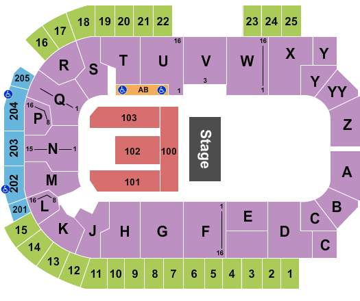 The Sanford Center Ron White Seating Chart