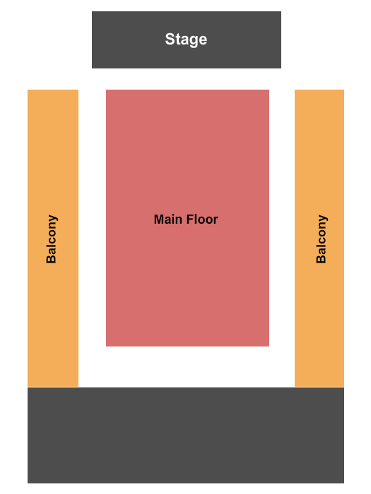 The Shelter at Saint Andrews Hall GA Floor/ GA Balc Seating Chart