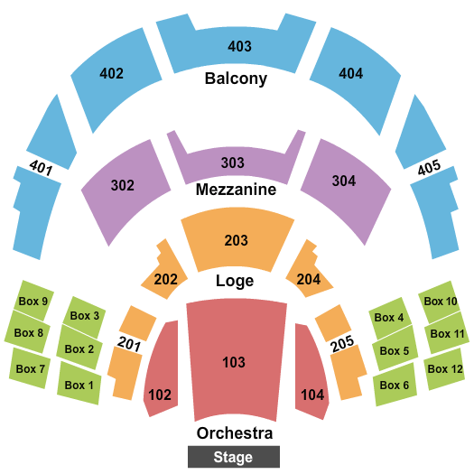 The Show - Agua Caliente Casino End Stage Seating Chart