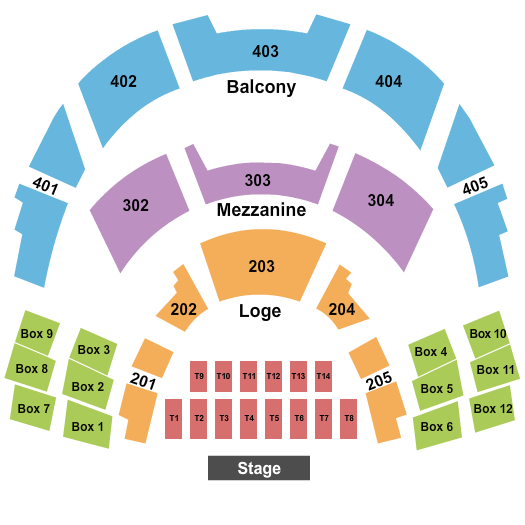 The Show - Agua Caliente Casino Endstage Tables Seating Chart