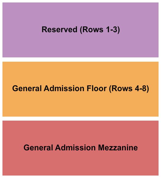 The Showbox Endstage Rsv/GA Floor/GA Mezz Seating Chart
