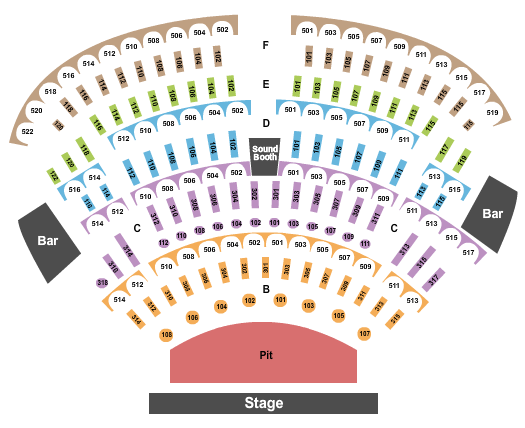 The Showroom at Bally's Lake Tahoe Casino Resort Queen Nation Seating Chart