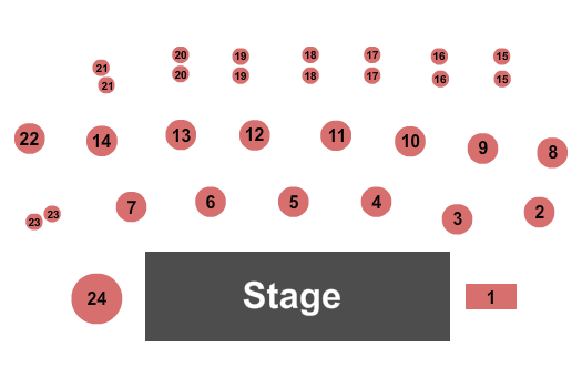 The Sound Room - Oakland Endstage Seating Chart