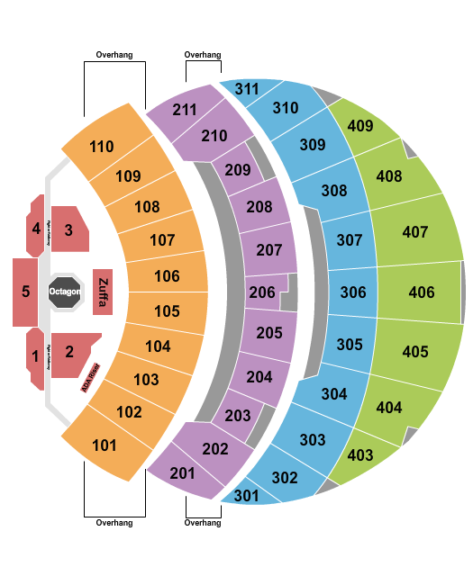 The Sphere At the Venetian Las Vegas UFC Seating Chart