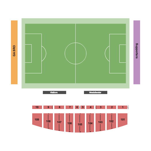 The Stadium at Memorial Field Next Event Seating Chart