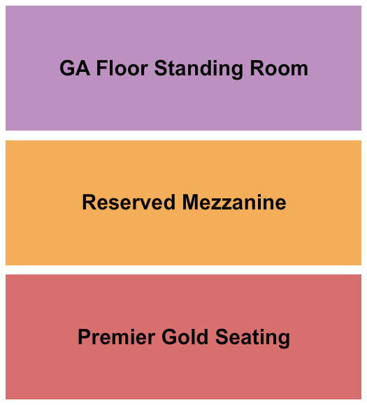 The Strand Theatre - RI Gold/Mezz/GA Seating Chart
