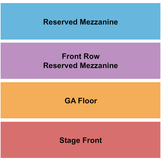 The Strand Theatre - RI Stage/GA Flr/FR Mezz/Mezz Seating Chart