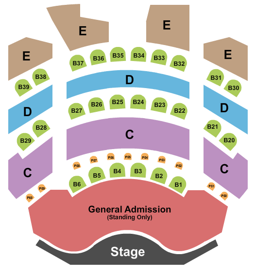 The Strat Theater at Stratosphere Las Vegas Seating Chart