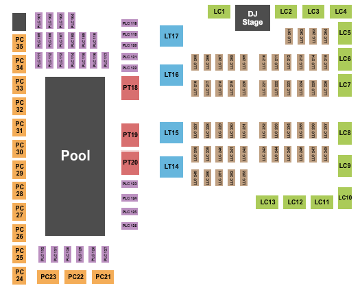 The Summer Club At Ravel Hotel Concert Seating Chart
