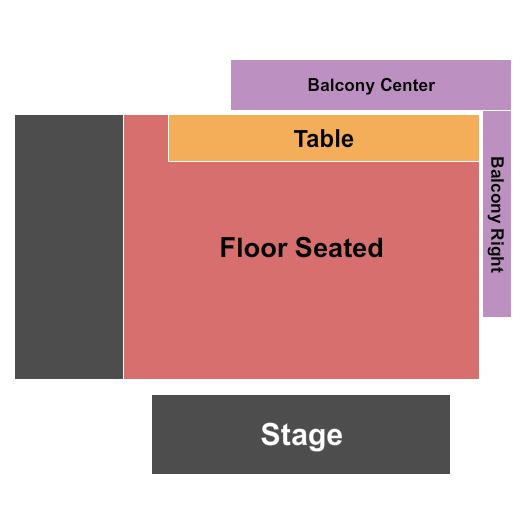 The Summit Music Hall Endstage - Floor Seated Seating Chart