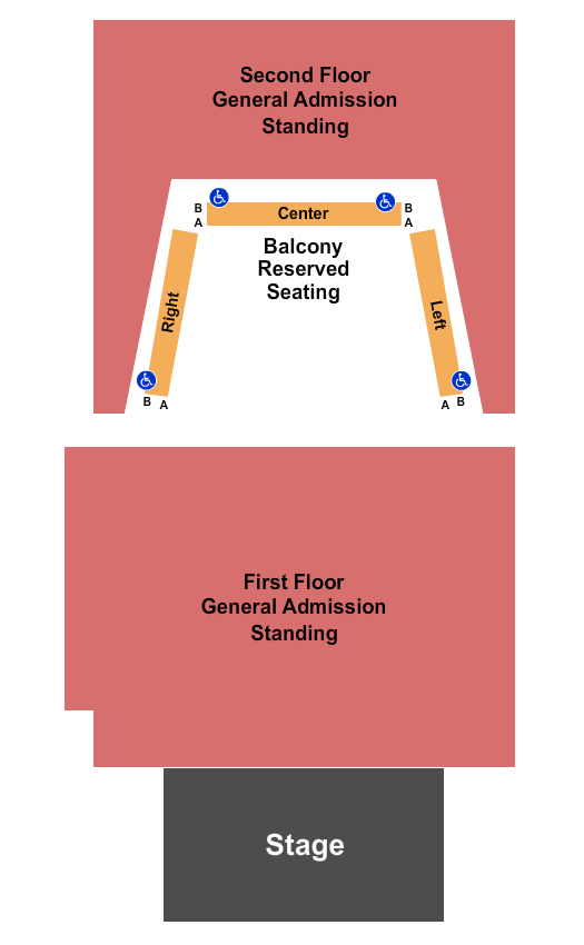 seating chart for The Sylvee - WI - Endstage GA 2 - eventticketscenter.com